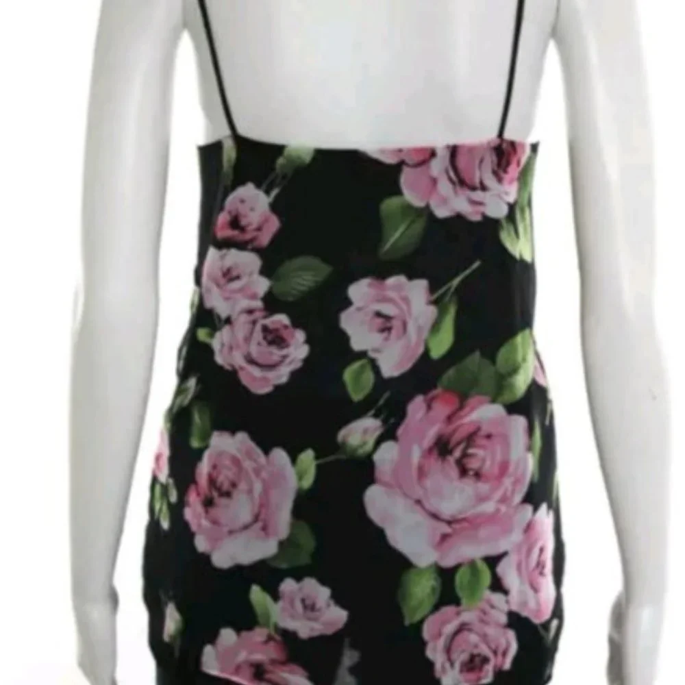 Wishful thinking floral scoop neck tank cami shirt - Picture 3 of 3